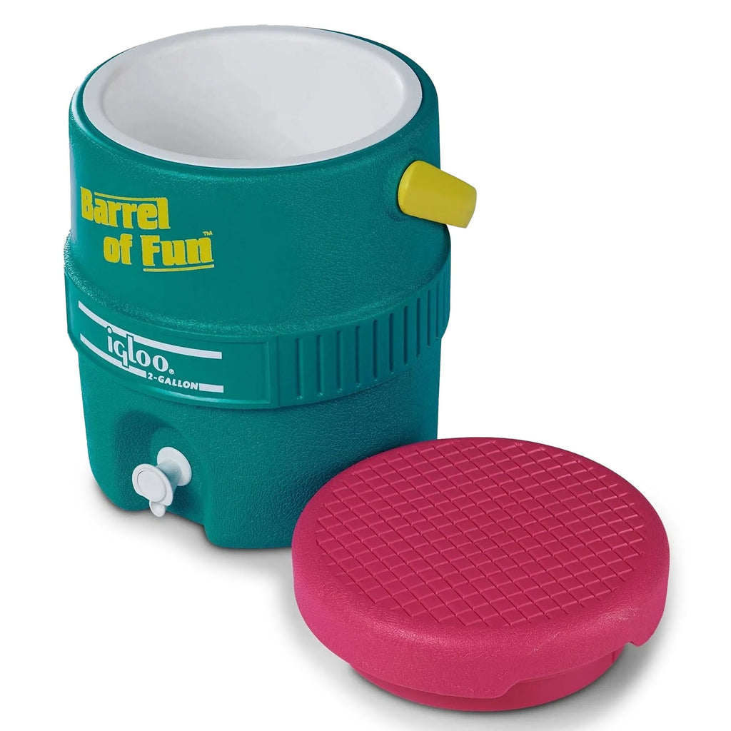Igloo 2 GAL Retro Barrel of Fun Jug - Jade