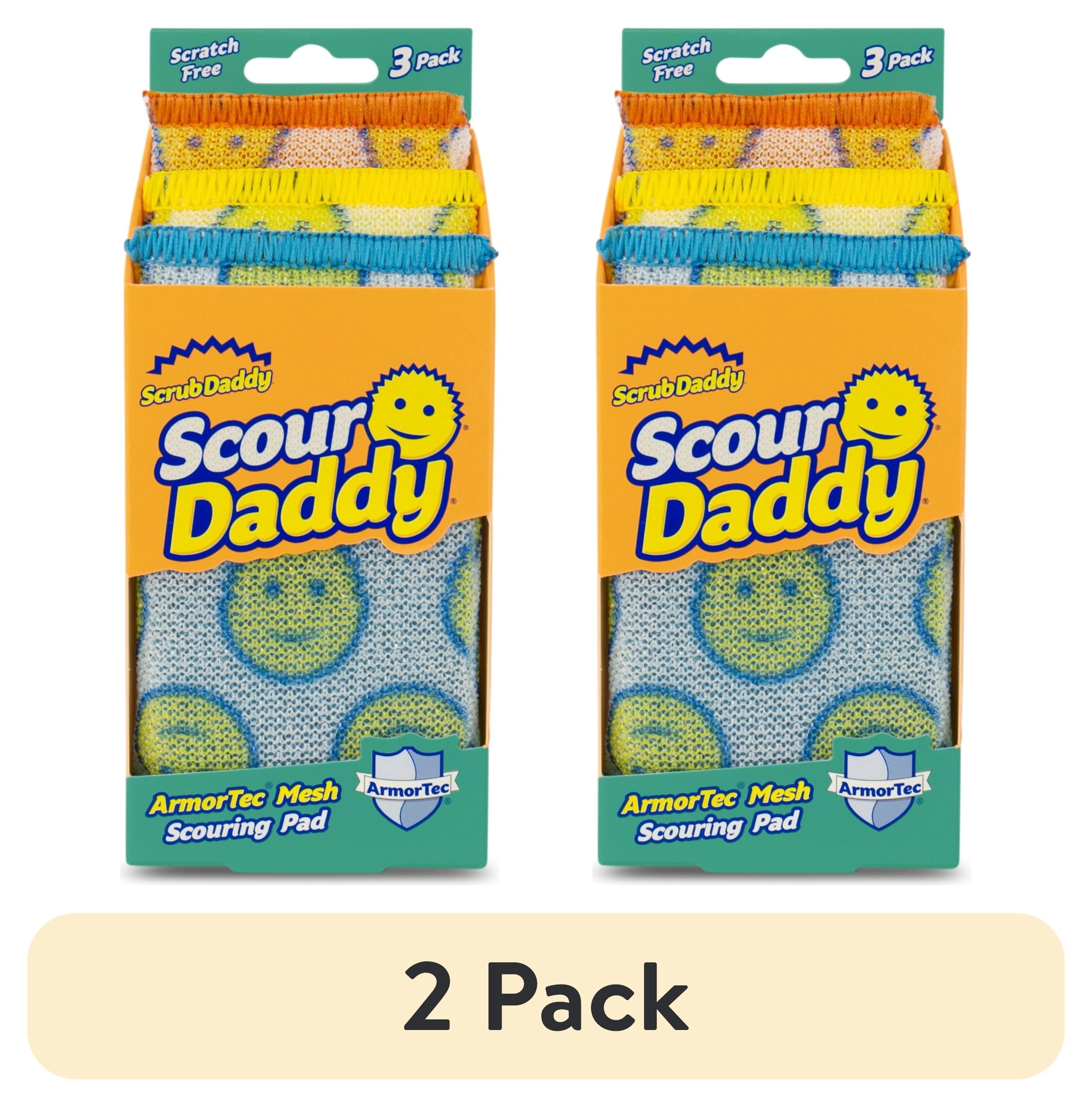 (2 pack) Scrub Daddy Scour Daddy Non-Scratch Scour Pads, 3 Count