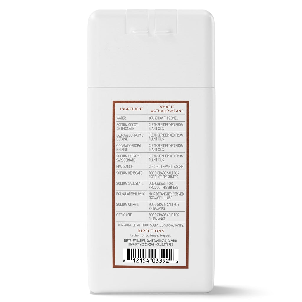 Moisturizing Shampoo Mini Coconut and Vanilla 3 fl oz