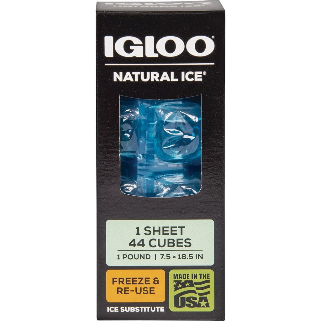 1 Lb. Maxcold Thermocooler with Flexible Ice Cube Sheet, Blue