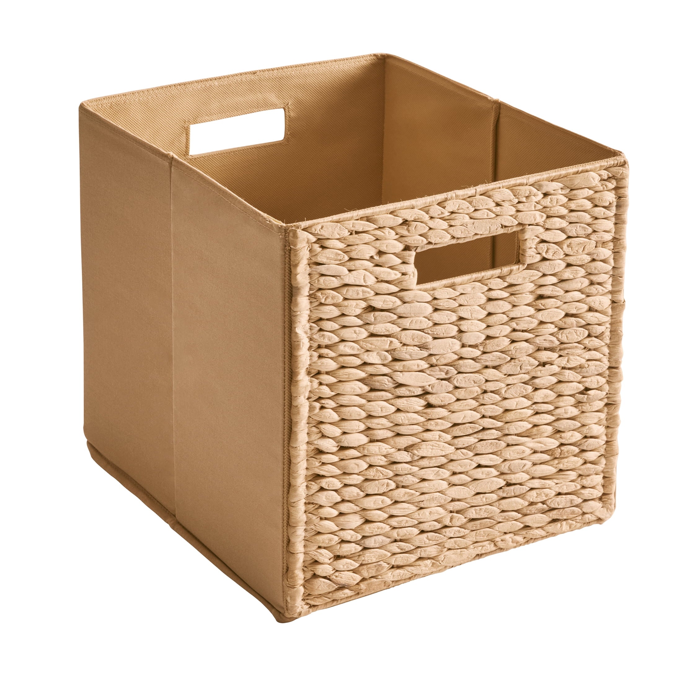 Better Homes & Gardens Collapsible Fabric Cube Storage Bin, Vanilla