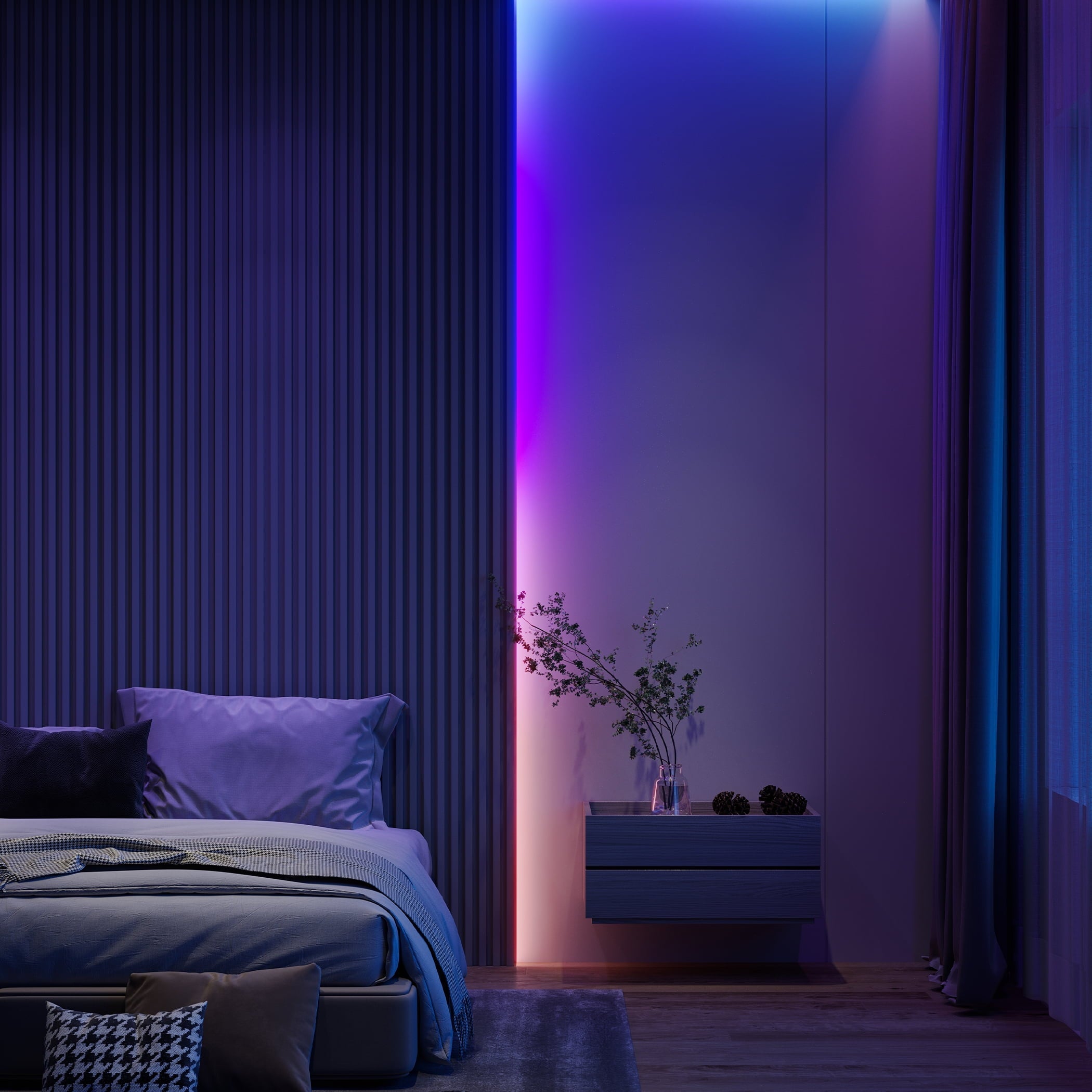 24.6ft Wi-Fi RGBICW LED Strip Light
