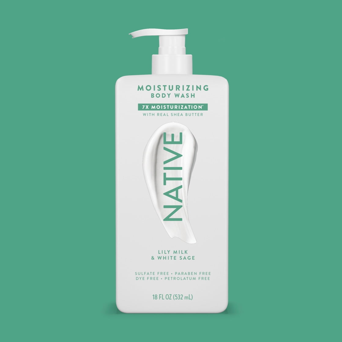 Lily Milk & White Sage Moisturizing Body Wash 18oz