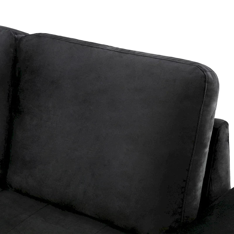 84.75 L-Shaped 5-Seat Sleeper Sectional Sofa with Storage Ottoman, Hidden Arm Storage, and USB Charging for Living Room