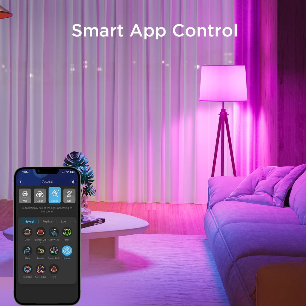 1000LM RGBWW Smart BR30 LED Smart Bulb 2 Pack,16 million Color Options For Color Changing Effect
