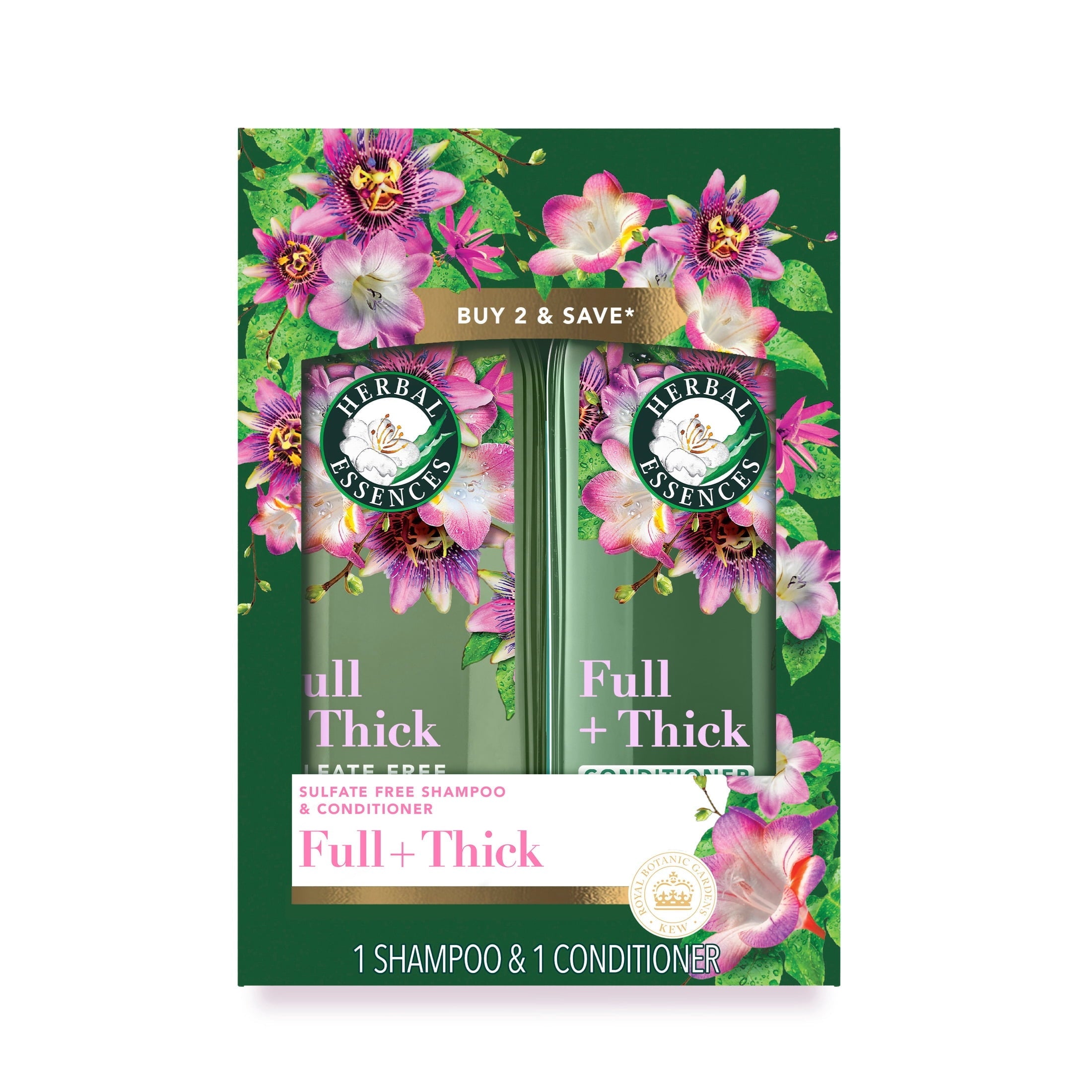 Full + Thick Passionflower Shampoo and Conditioner Dual Pack, 13.5 fl oz Each