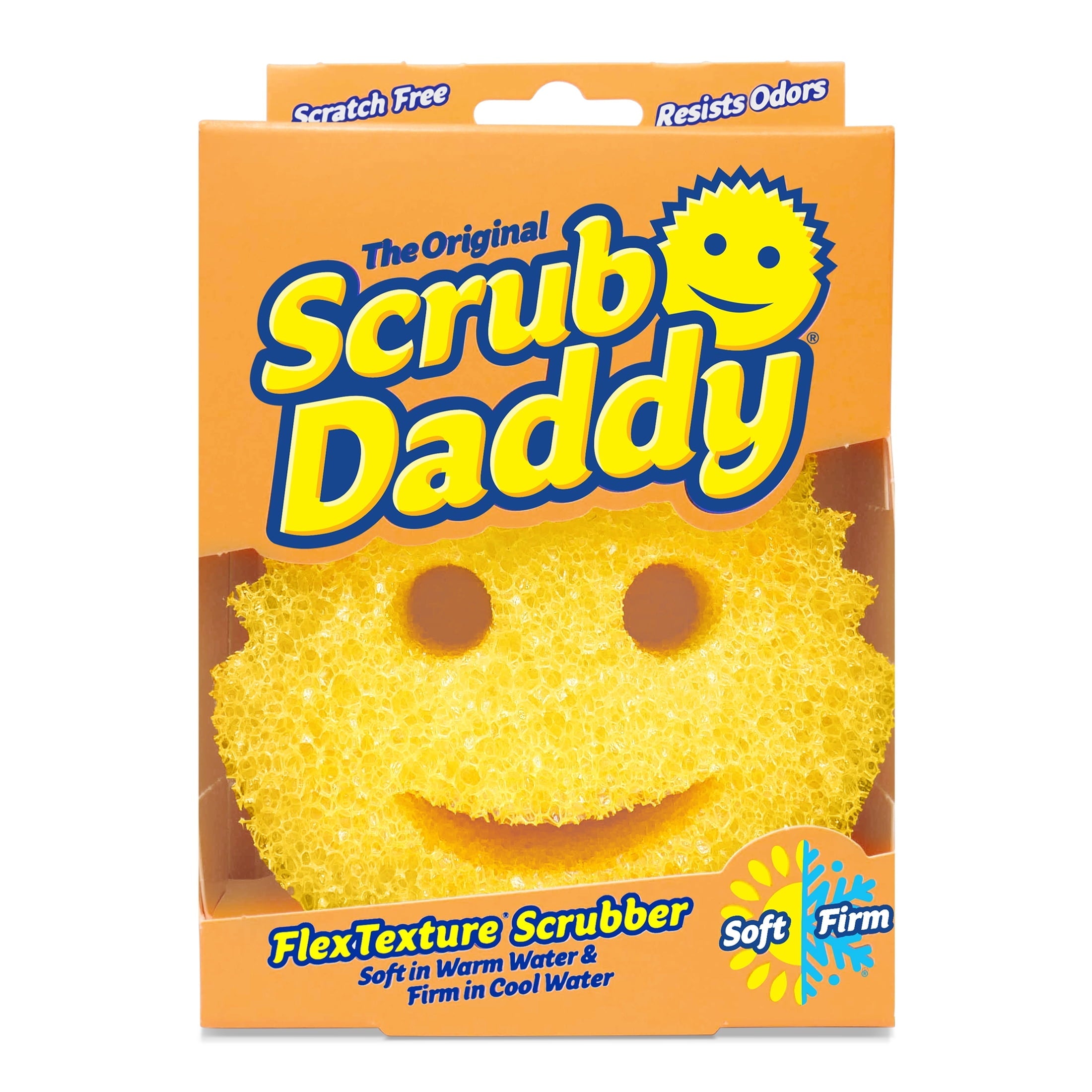 (3 pack) Scrub Daddy Original Sponge Scratch-Free Dish Scrubber, Kitchen & Bath Cleaning Supplies. Scrubbies & Esponjas De Fregar Platos