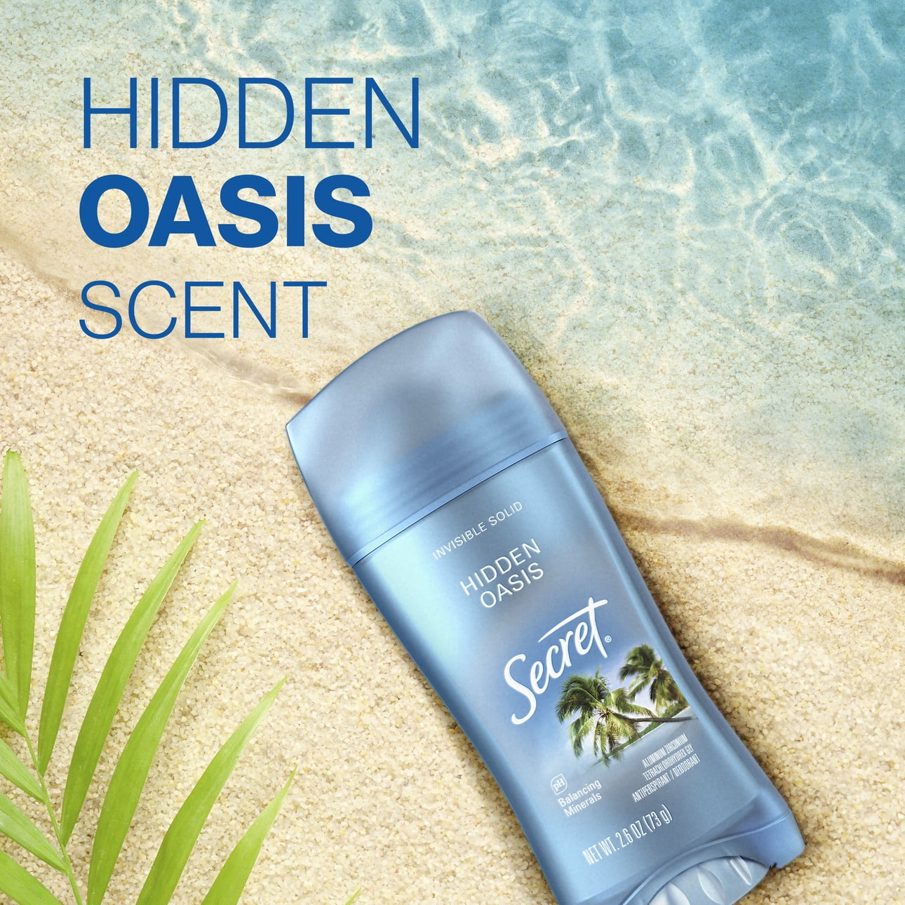 Fresh Invisible Solid Antiperspirant & Deodorant for Women, Hidden Oasis, 2.6oz