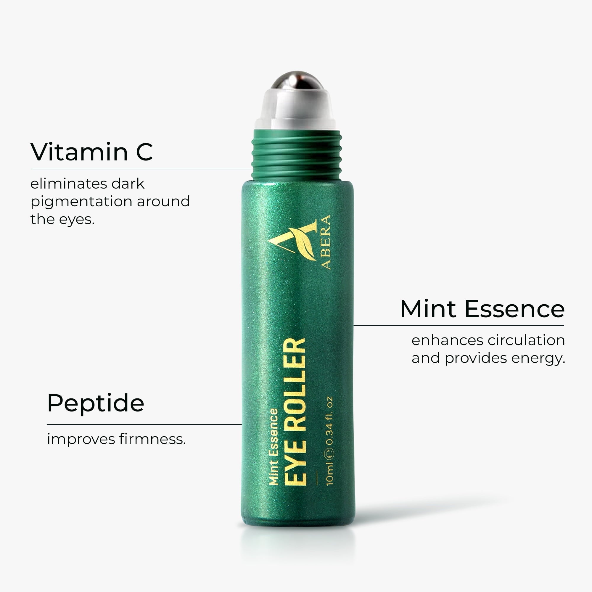 for Men, For the Look of Dark Circles and Puffiness, Mint Essence with Vitamin C and Peptides, 0.34 fl oz