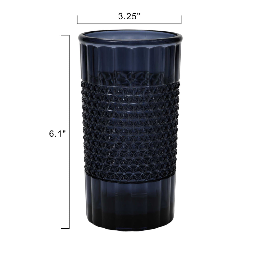 20 oz Tall Acrylic Diamond Texture Tumbler, Blue