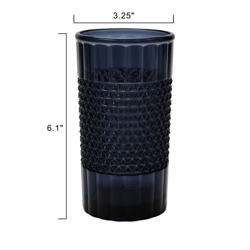 20 oz Tall Acrylic Diamond Texture Tumbler, Blue