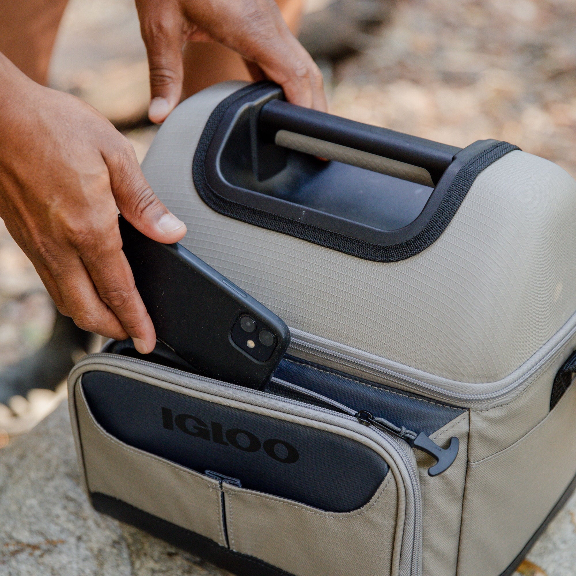 Igloo 22 Can Capacity Trek Gripper Soft Sided Cooler, Sandstone Tan