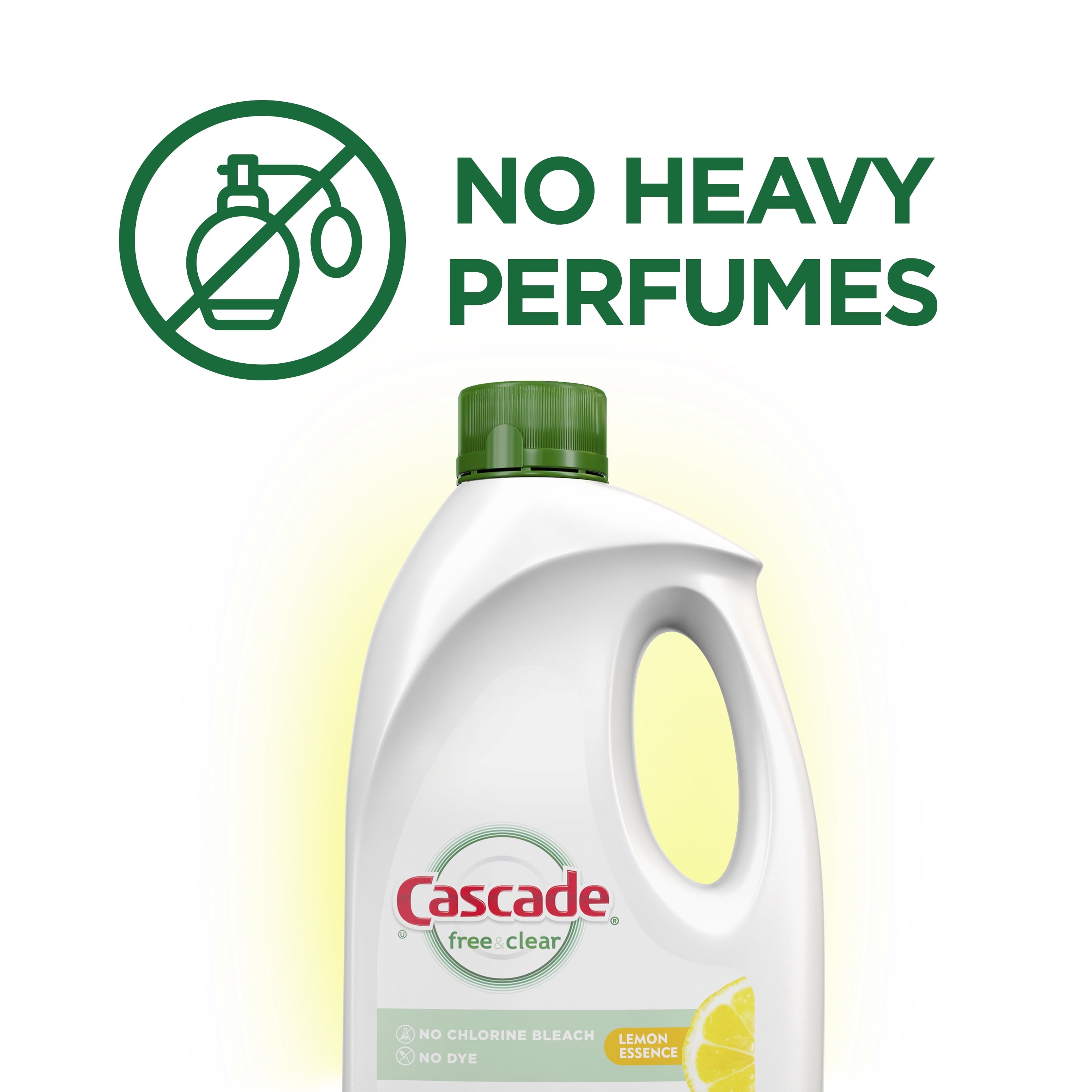 Free & Clear Dishwasher Detergent, Lemon Essence, 60 fl oz