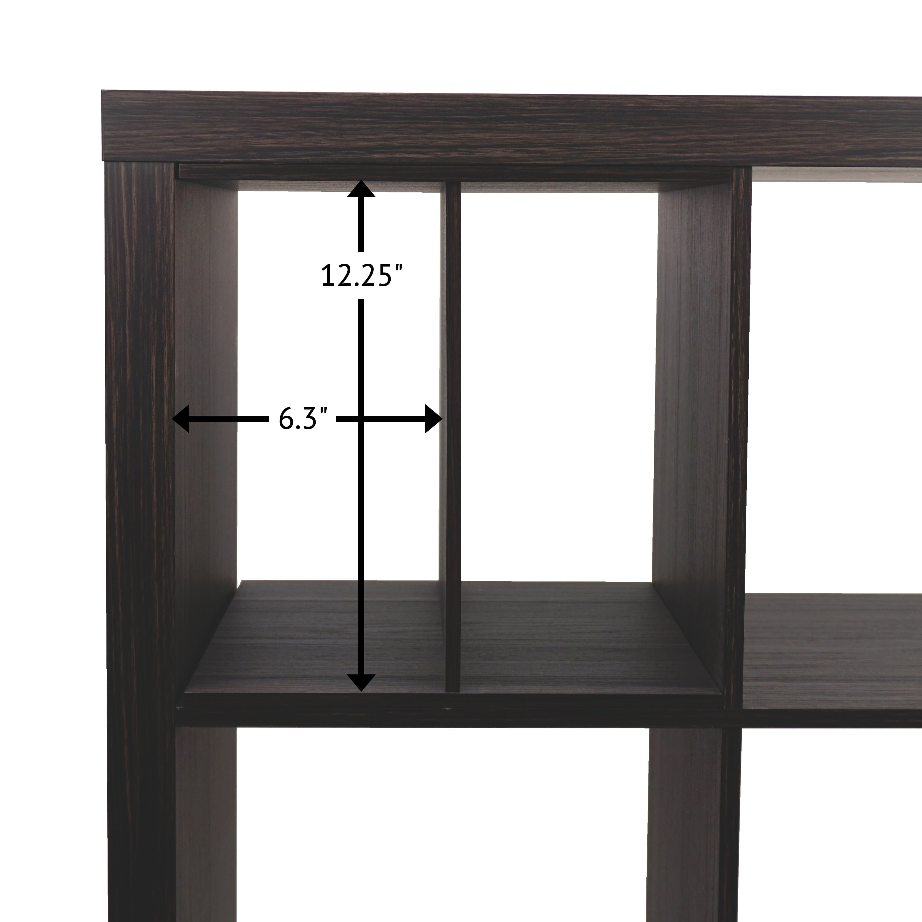 Better Homes & Gardens H Shelf Insert for Cube Organizers, Tobacco Oak