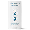 Aluminum Free Deodorant For Men, 72 Hour Solid Deodorant Stick, Sea Salt & Cedar, 3.1oz