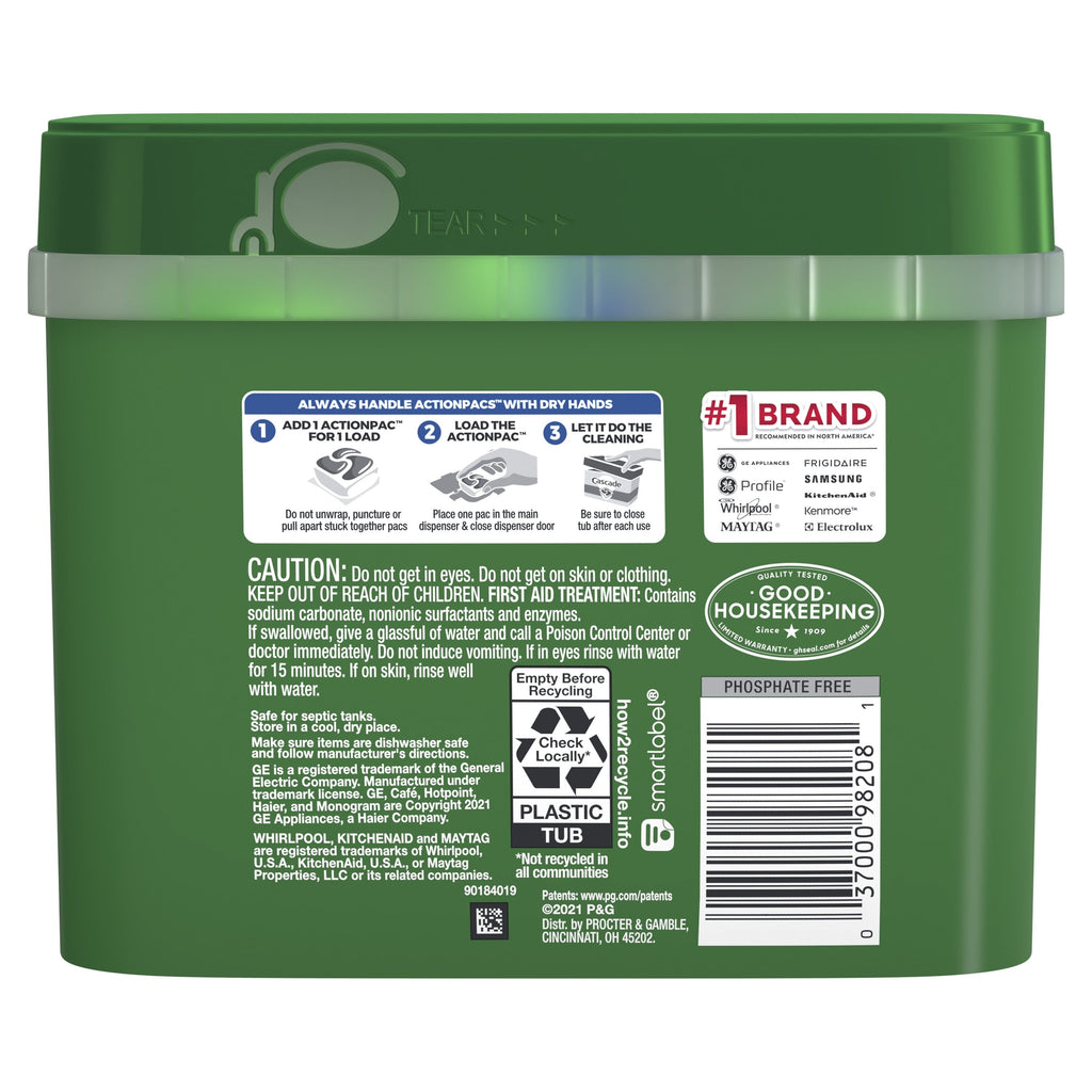 Complete Dishwasher Detergent ActionPacs, Fresh Scent with Dawn, 43 Count