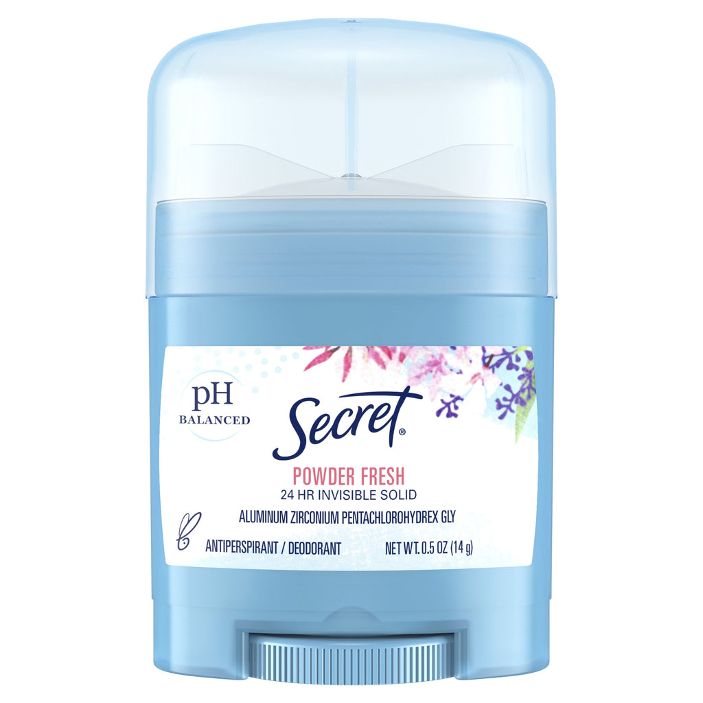 Invisible Solid Antiperspirant and Deodorant Stick, Powder Fresh, 0.5 oz