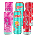 Energy Drink Variety Pack, Juicy Peach, Pink Slush, & Cherry Slush 12 fl oz Cans, 6 Count