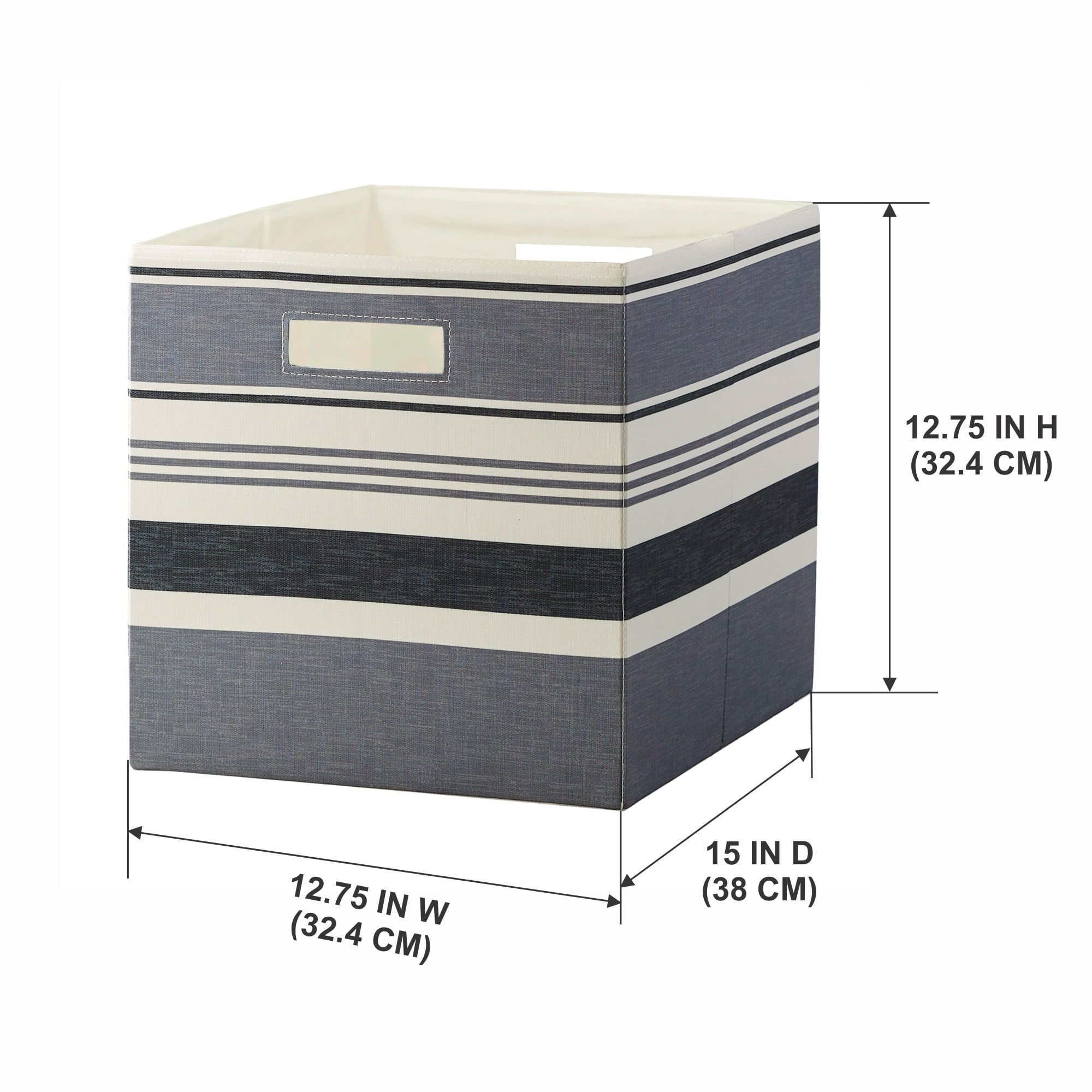Better Homes & Gardens Collapsible Fabric Cube Storage Bin, Vanilla