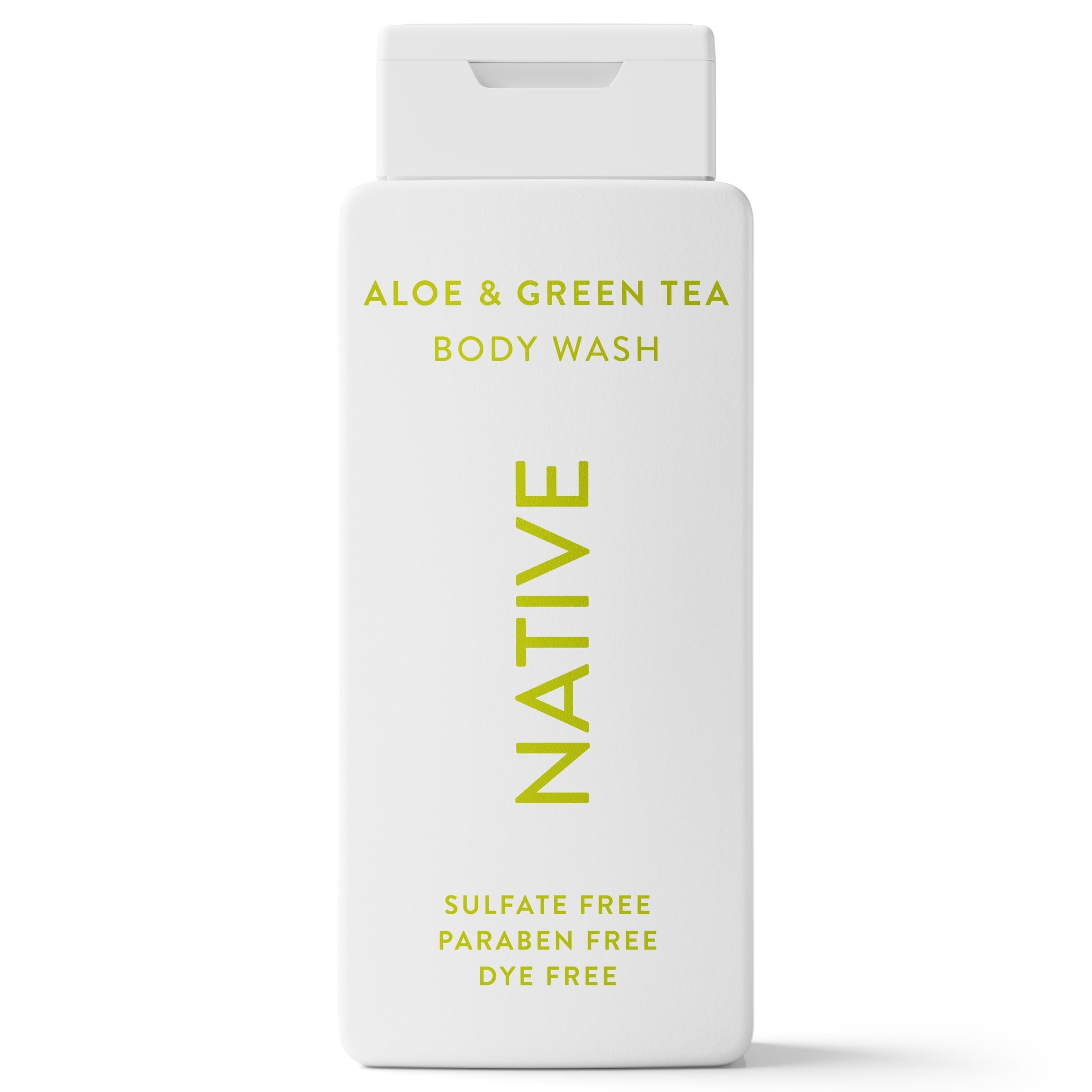 Body Wash, Aloe & Green Tea, Sulfate Free, Naturally Derived Ingredients, 24hr Freshness, for Women & Men, 18 fl oz