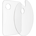 2 Pack 11.8 x 7.9 Inch Acrylic Paint Palette with Thumb Hole Clear Paint Pallet, Easy Clean Non-Stick Artist P...