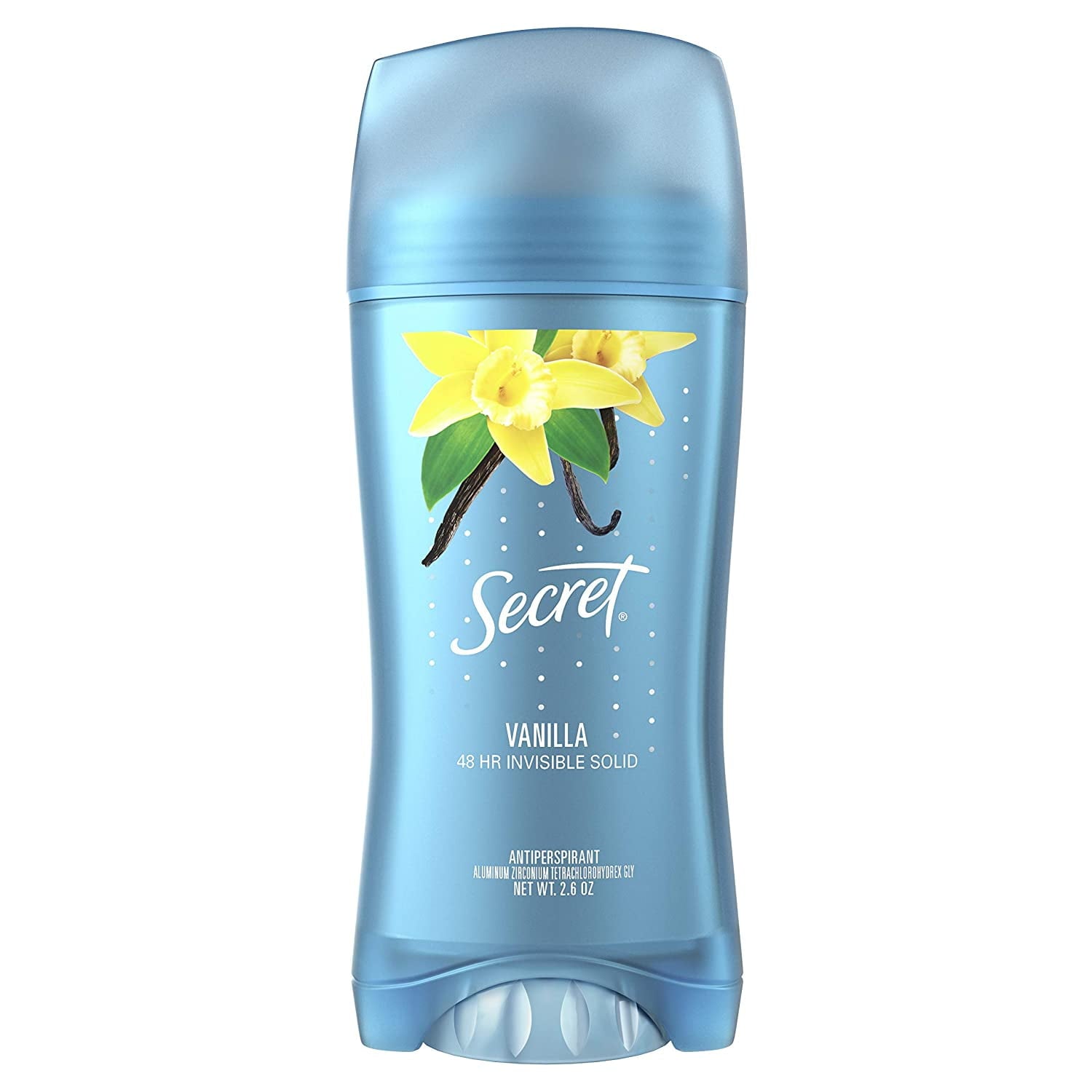 Invisible Solid Antiperspirant and Deodorant for Women, Vanilla Scent, 2.6 oz, 2 Pack