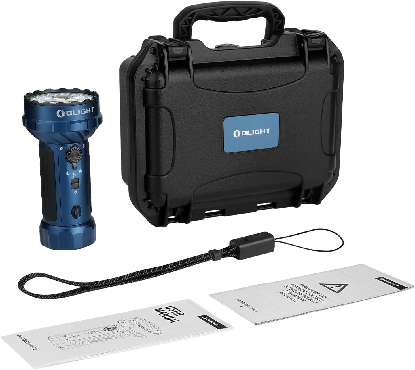 Marauder Mini 2 Bright Flashlight 10,000 Lumen with 750 Meters Beam Distance, Rechargeable Light with Dual Charging & 5 Lighting Modes for Outdoor, Camping, Emergencies (Midnight Blue)