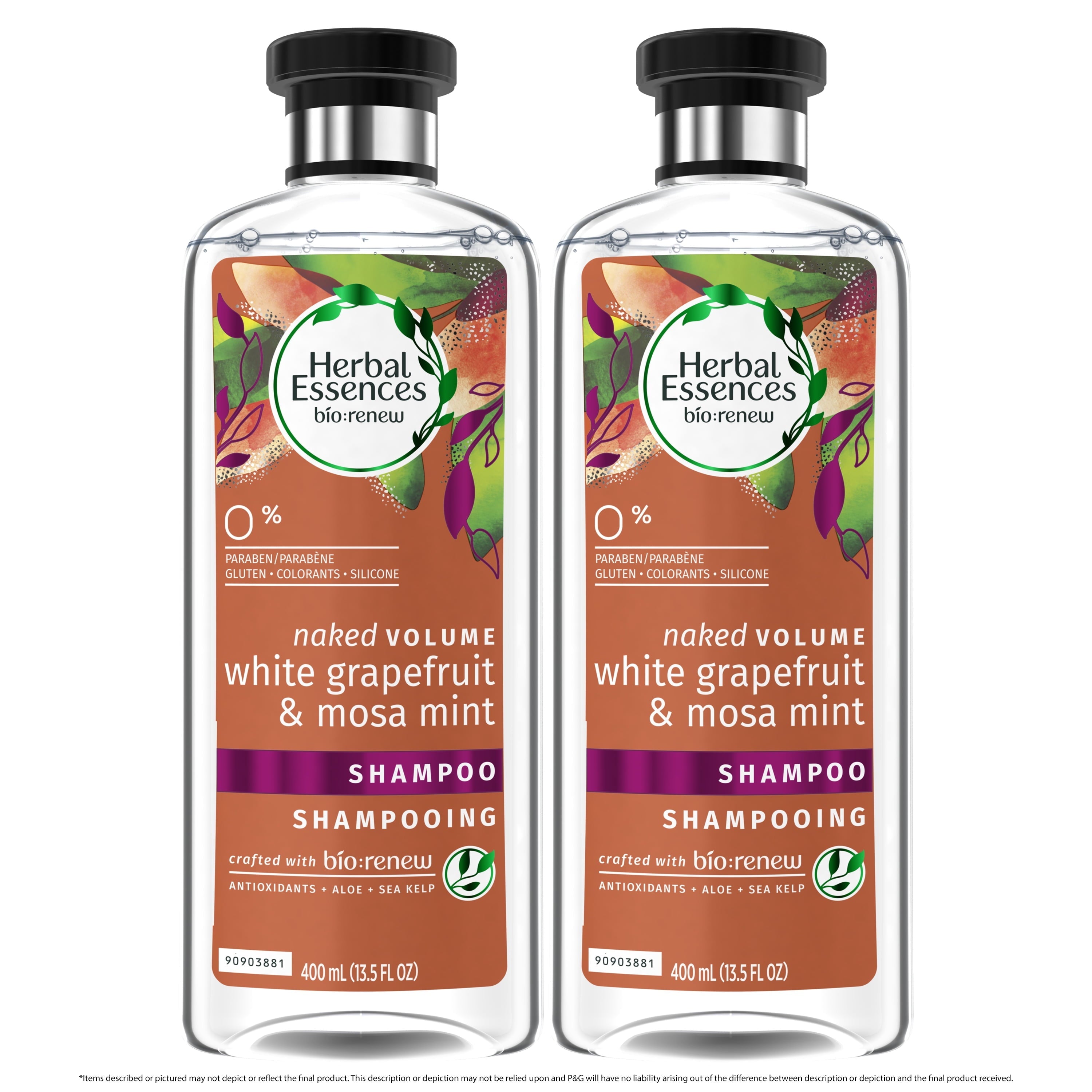 Bio:renew Volume Shampoo, White Grapefruit & Mosa Mint, 2 Pk, 13.5 Fl Oz
