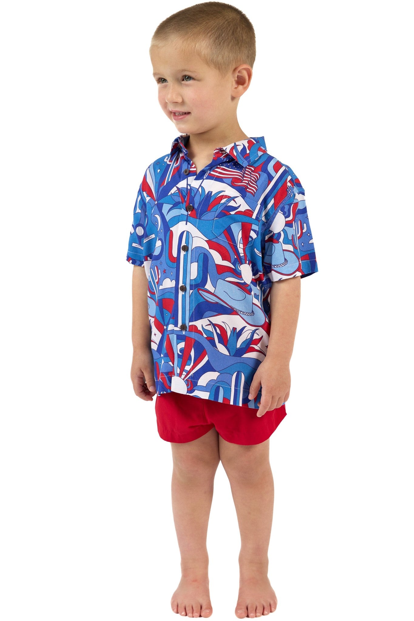 The Americana - Boys Hawaiian Shirt
