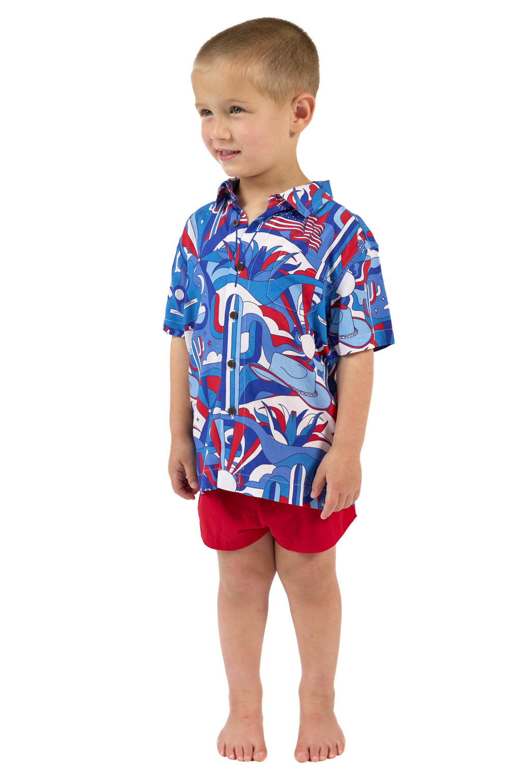 The Americana - Boys Hawaiian Shirt