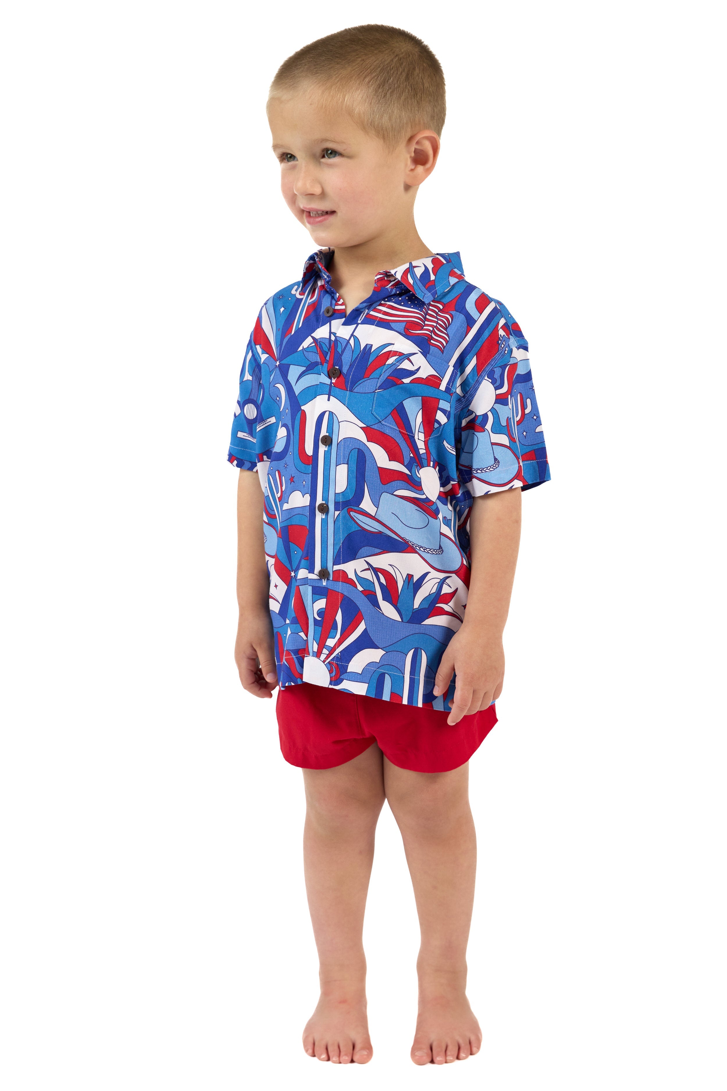 The Americana - Boys Hawaiian Shirt