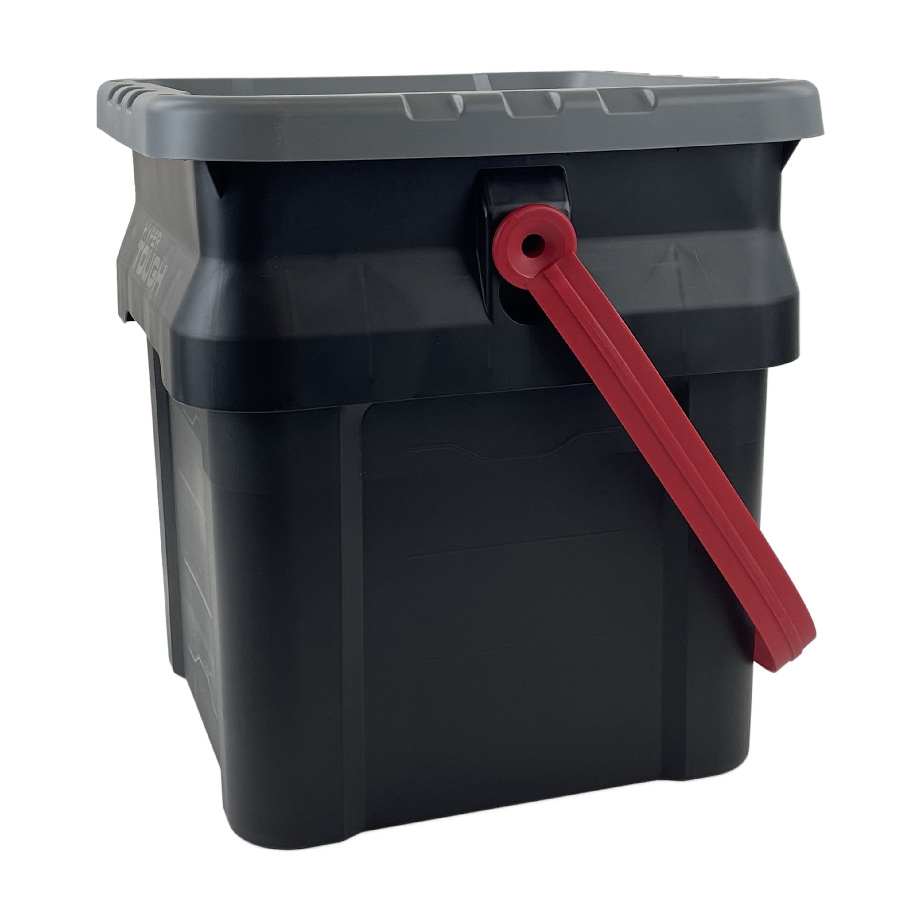5 Gallon Heavy Duty Plastic Material Bucket Tote, Black, Adult