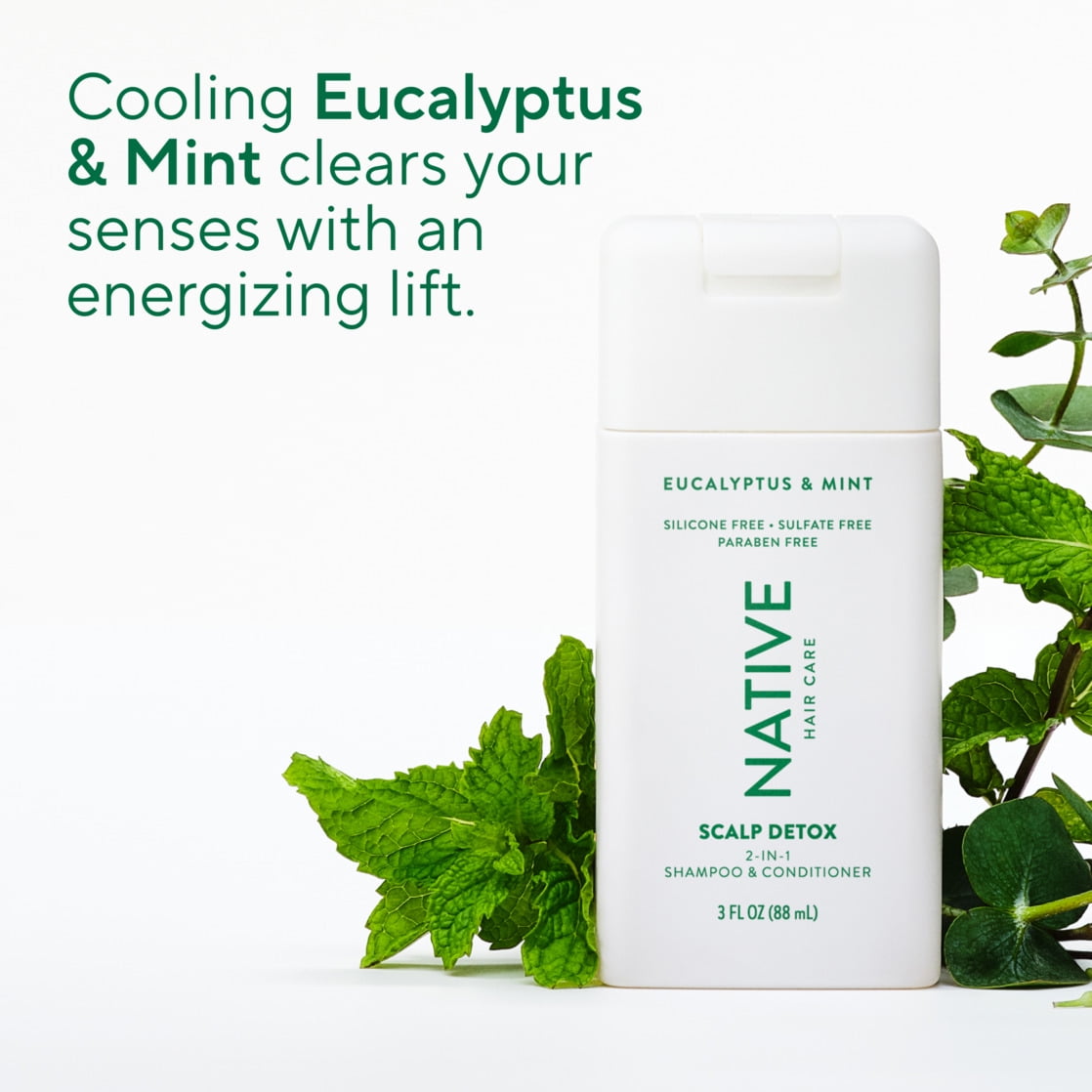 Eucalyptus & Mint 2 in 1 Shampoo & Conditioner 3.0 fl oz
