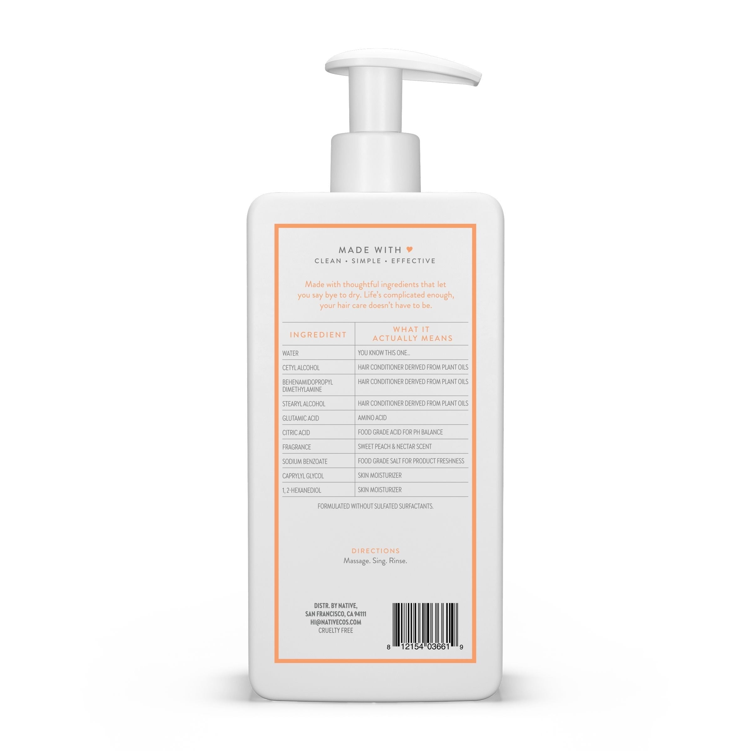 Moisturizing Conditioner Sweet Peach and Nectar 16.5 fl oz