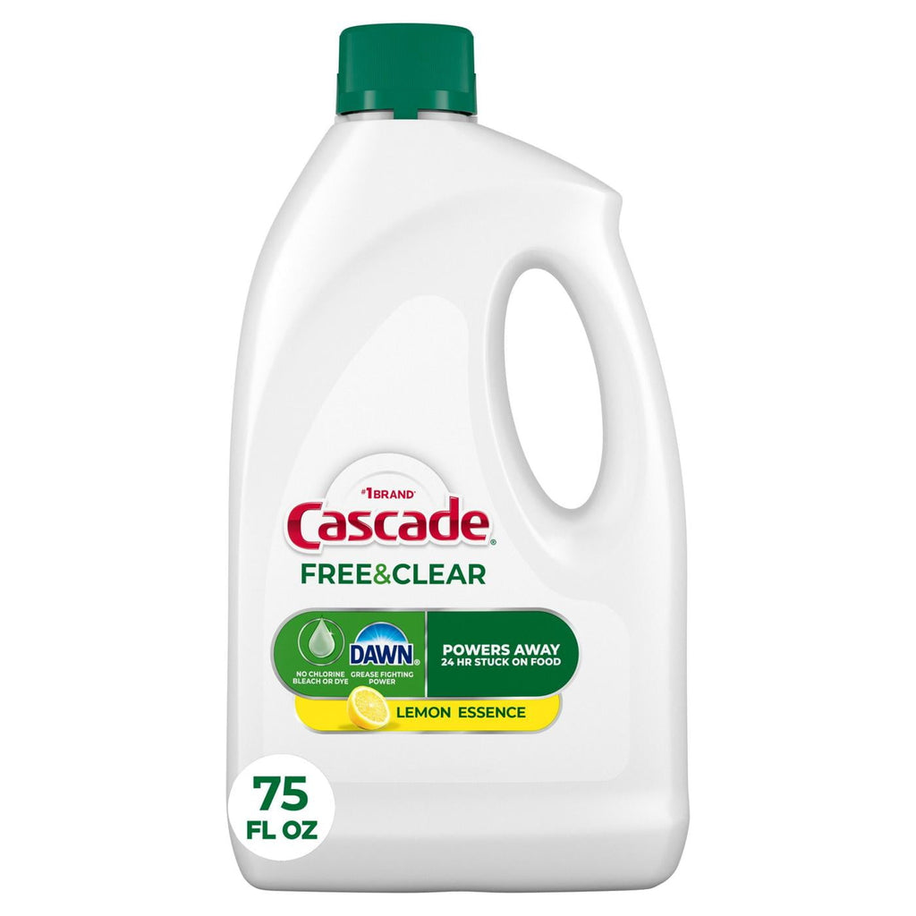 Free & Clear Lemon Essence Dishwasher Detergent Gel 75 oz