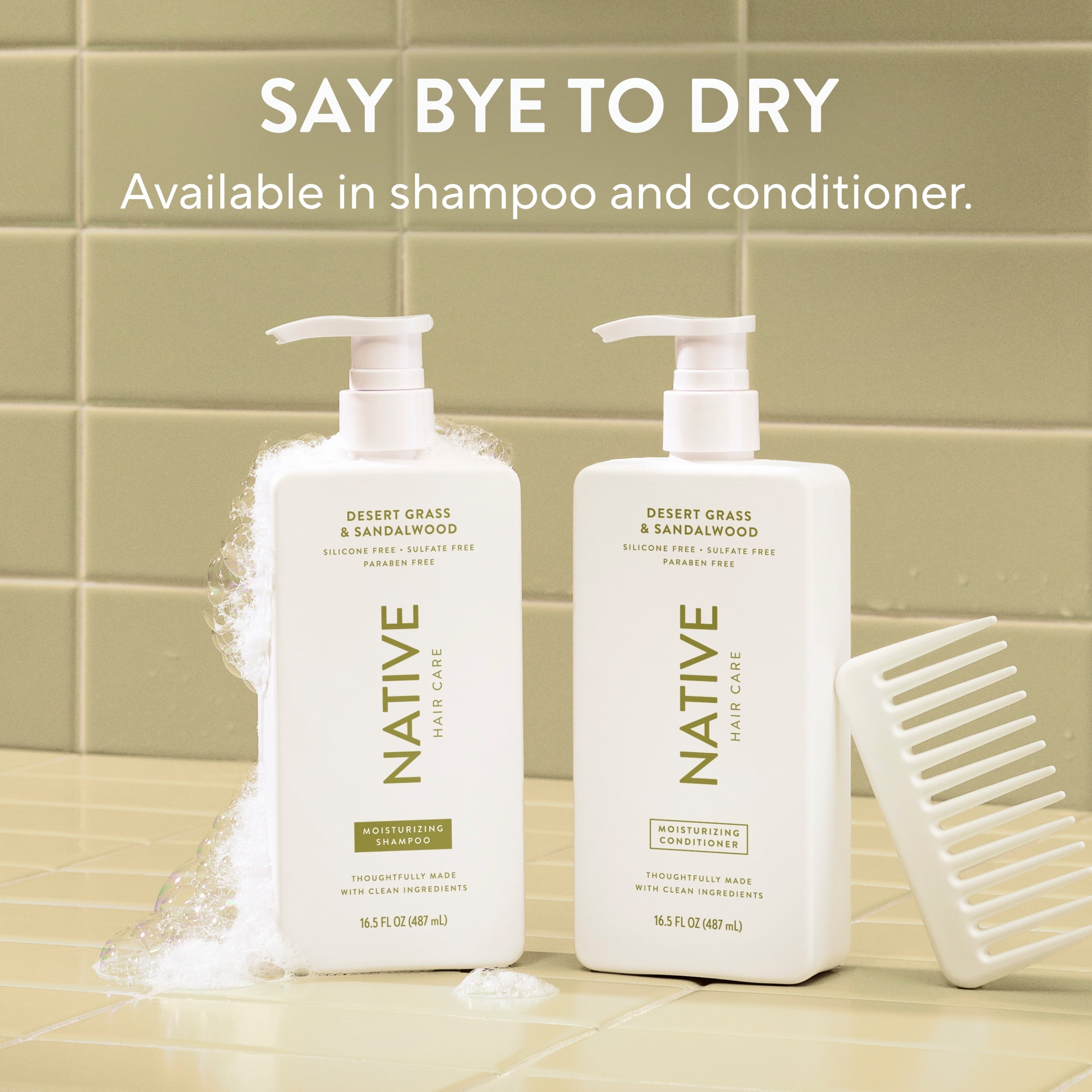 Moisturizing Shampoo Desert Grass and Sandalwood 16.5 fl oz