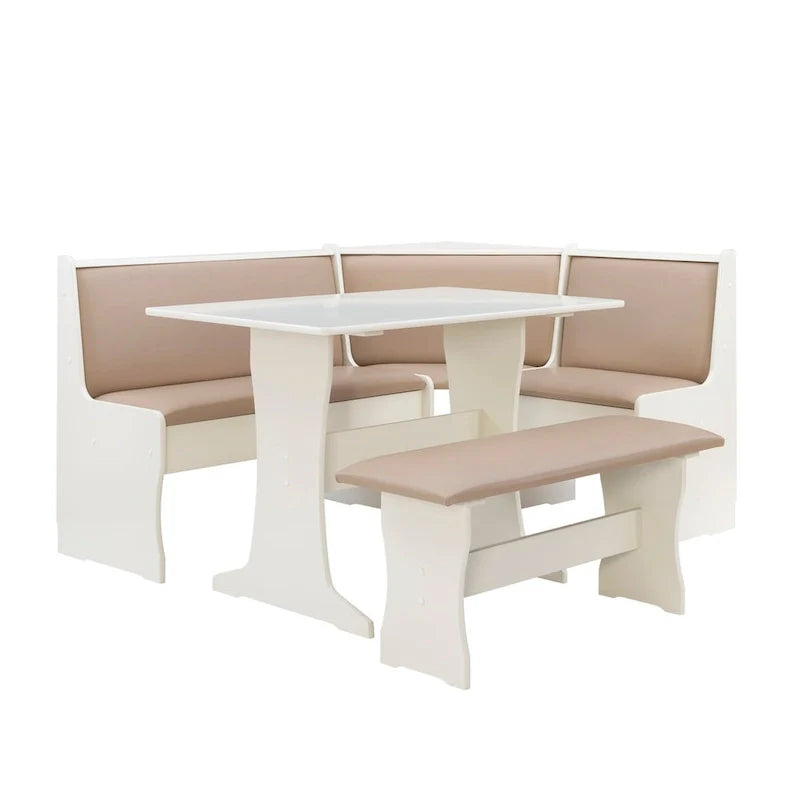 Sedley Farmhouse Nook Dining Set with Storage