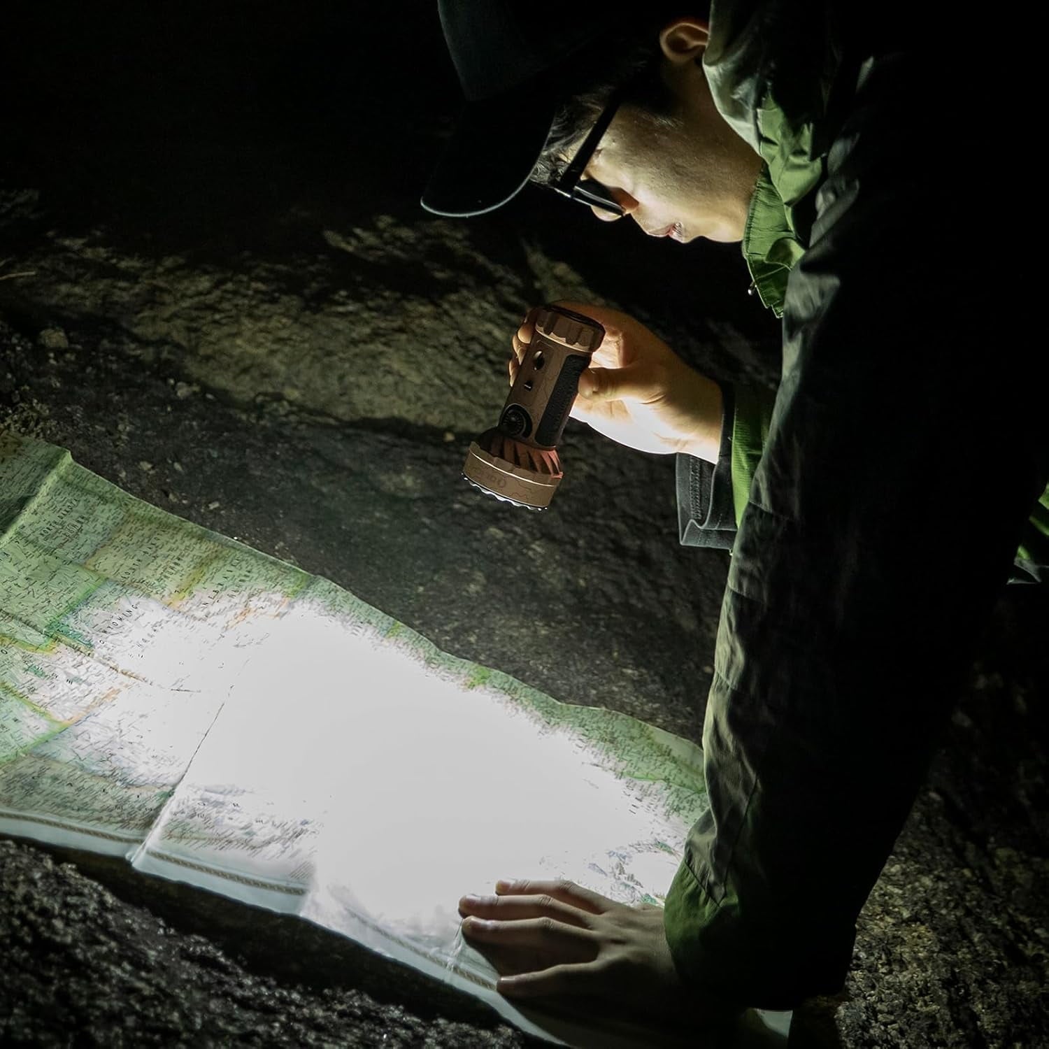 Marauder Mini 7,000 Lumens Bright Flashlight with 600 Meters Beam Distance, Powerful RGB Lights, Magnetic Rechargeable for Outdoors Work, Hunting, and Searching(Midnight Blue)