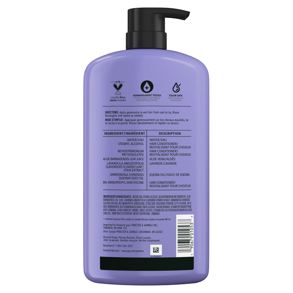 Jojoba Oil and Lavender Curls Conditioner, 33.8 fl oz