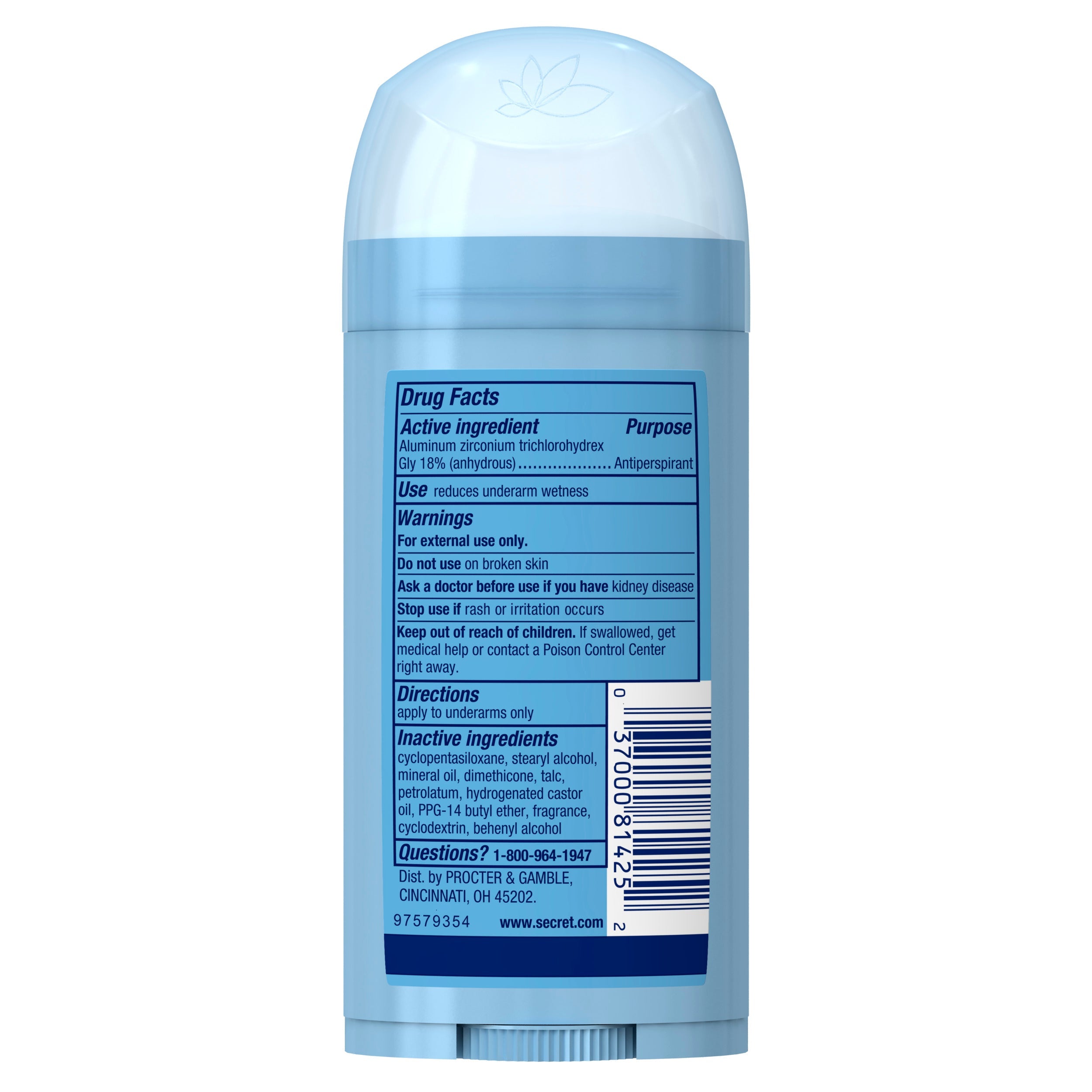 Antiperspirant Deodorant, Clean Lavender, 2.6 Oz