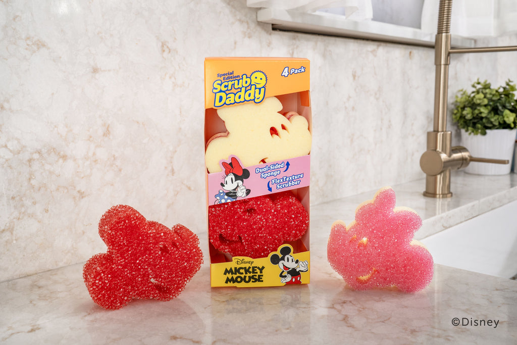 Disney Mickey & Minnie Mouse Non-Scratch Cleaning Sponges, 2-Pack