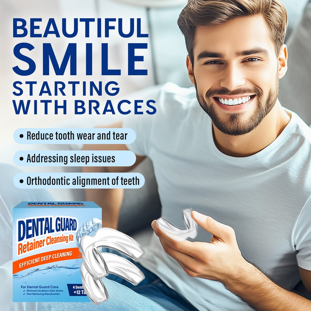 for Grinding Teeth at Night, Teeth Grinding for Sleeping, Sleep with 12 Cleaning Tablets, Anti Snoring Mouthpiece, Night Guards for Teeth Grinding, 4Pack