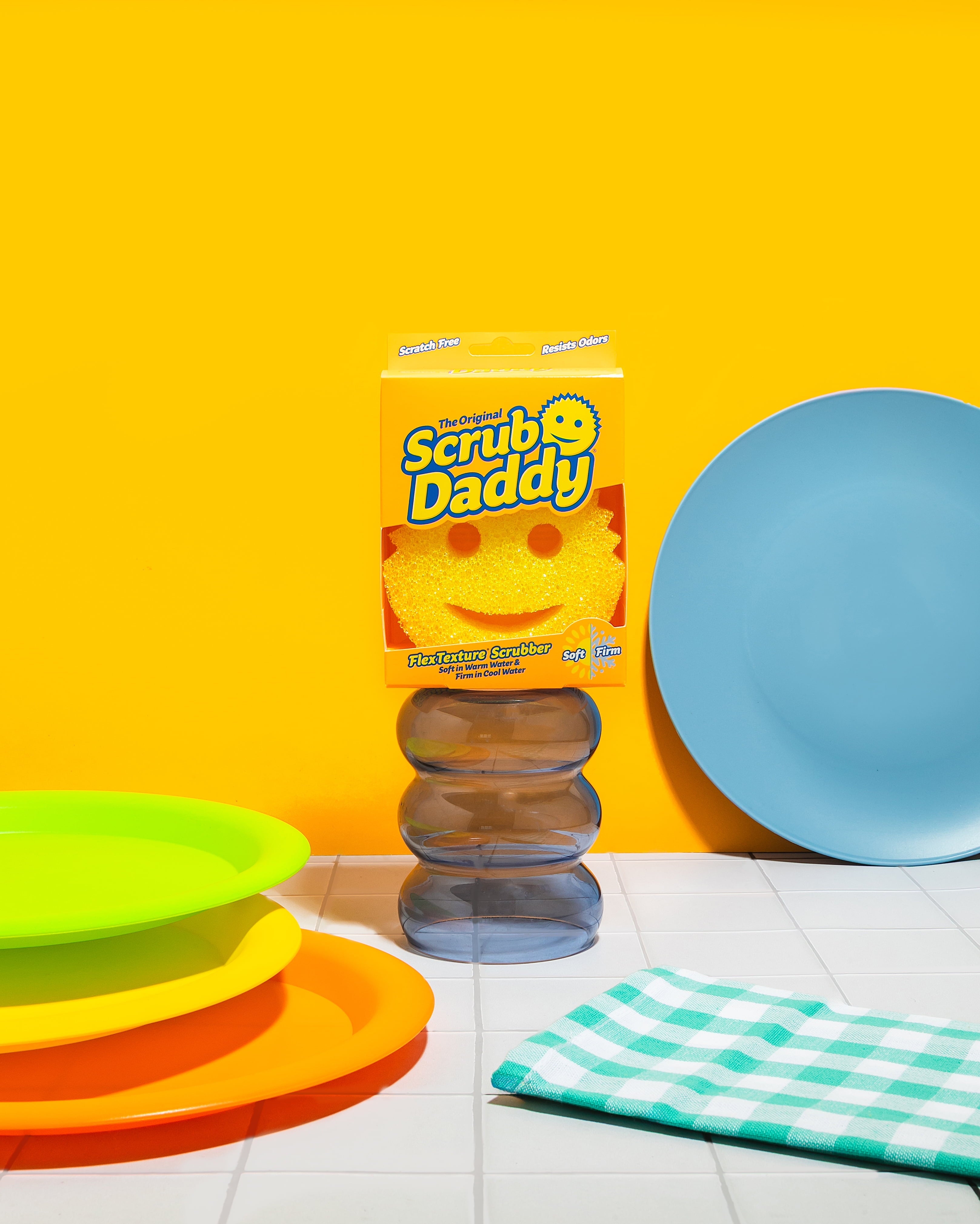 (3 pack) Scrub Daddy Original Sponge Scratch-Free Dish Scrubber, Kitchen & Bath Cleaning Supplies. Scrubbies & Esponjas De Fregar Platos