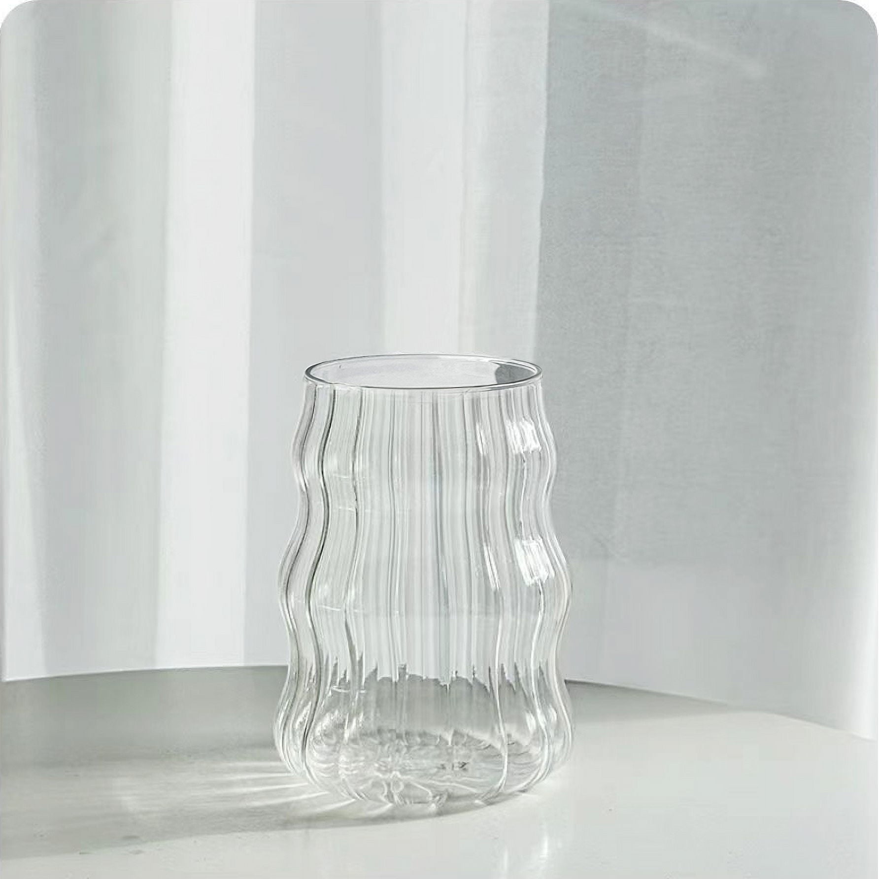 (2 pack) Better Homes & Gardens Fluted Bubble Glass Clear
