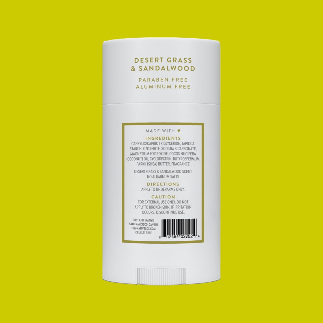 Desert Grass & Sandalwood Deodorant, 2.65 oz