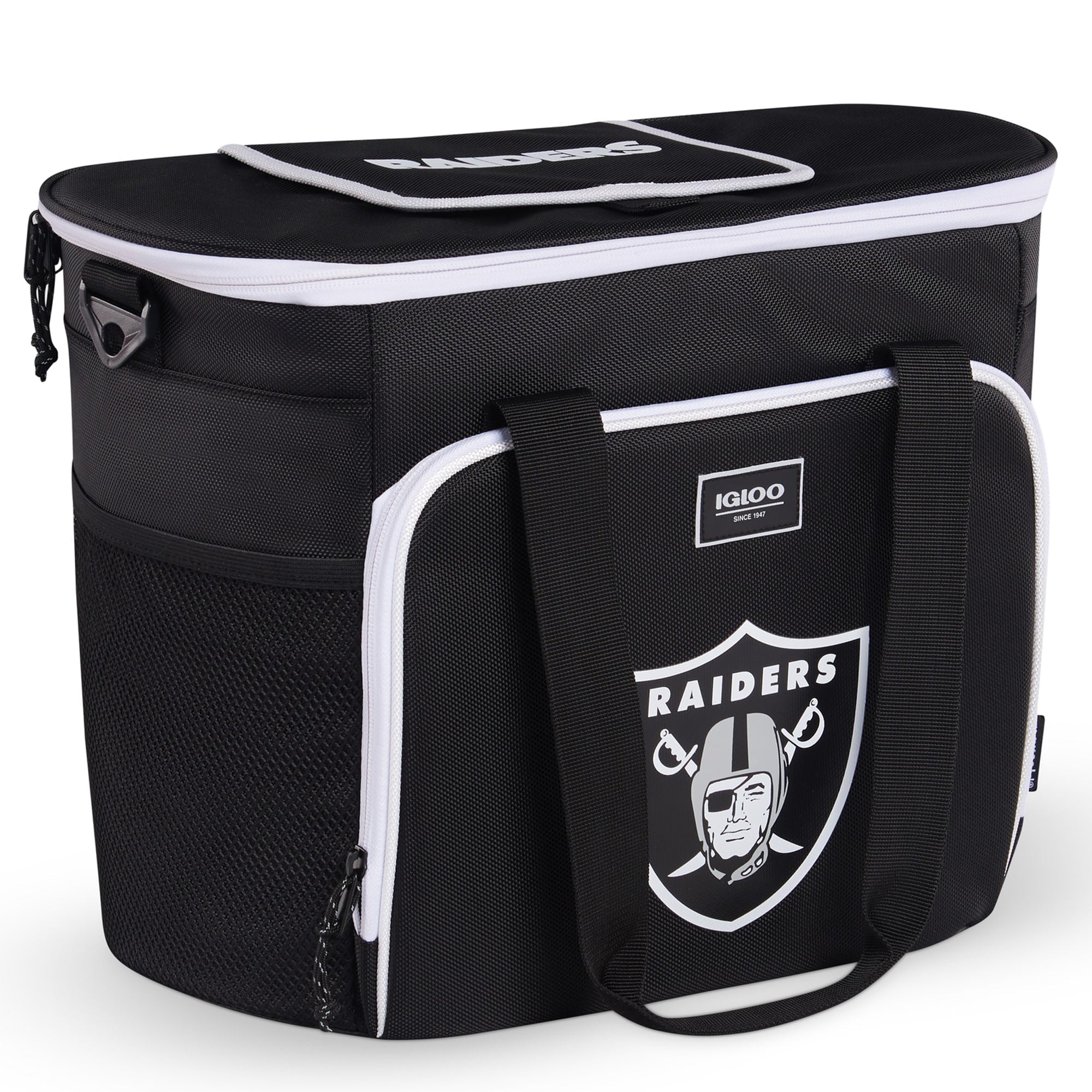 Black Las Vegas Raiders 28-Can Tote Cooler