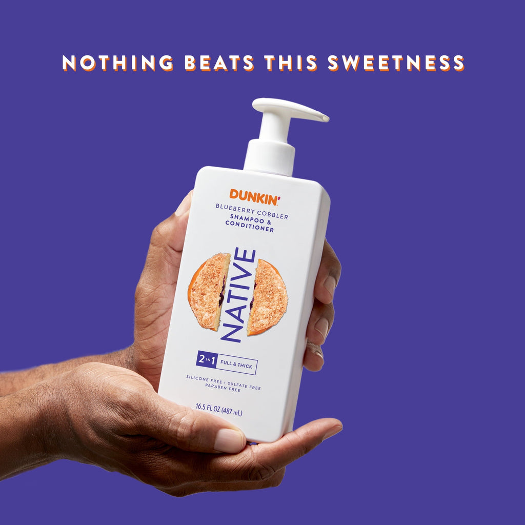 2in1 Shampoo and Conditioner, Dunkin' Blueberry Cobbler, Sulfate Free, 16.5 fl oz