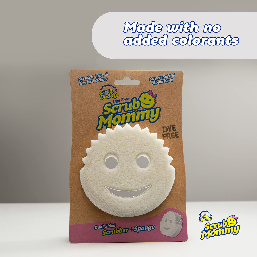 Dual-Sided Sponge and Scrubber- Scrub Mommy Dye Free, 1 Count