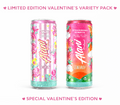 Valentine’s Special Energy Drink Variety Pack, Cotton Candy & Strawberry Sunrise, Zero Sugar, 2 Cans (12 fl oz Each), Limited Edition