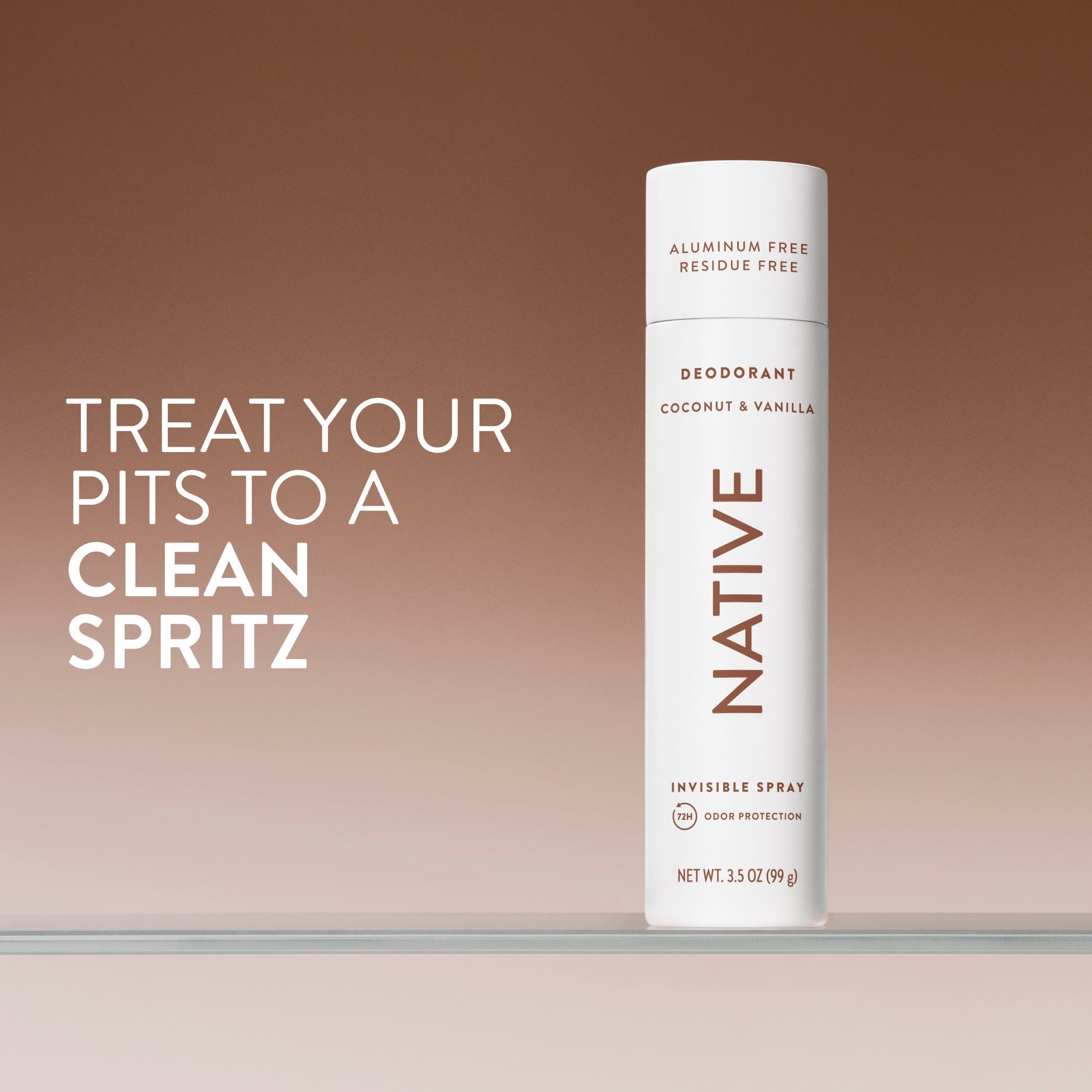 Deodorant & Body Spray, Aluminum Free, Coconut & Vanilla, for Women and Men, 3.5 oz
